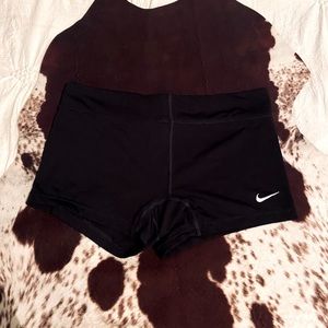 Black Nike spandex shorts
